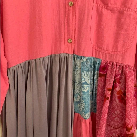 Handmade Upcycled Patchwork Top - Picture 4 of 7